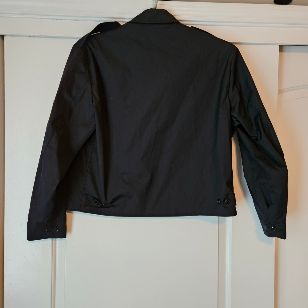 Creighton US‎ Navy Official Uniform Jacket Windbreaker Black Medium Military - Picture 2 of 11